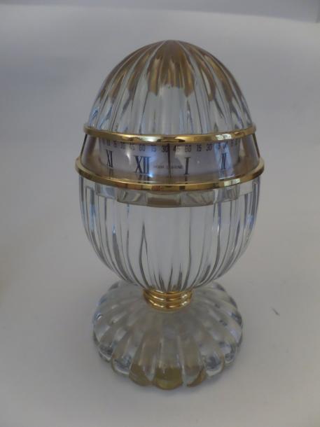 HOUR-LAVIGNE-ET-BACCARAT-PENDULE-DE-BUREAU-OVOÏDE.-HEURE-TOURNANTE-DOUBLE-FACE.&amp;HELLIP-